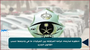 «عقوبة صارمة» غرامة المراوغة بين المركبات ما هي وحجمها حسب القانون الجديد